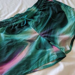 The North Face Teal Blue Water Print Class V Short